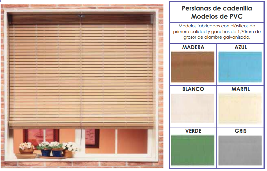 cadenillas de pvc