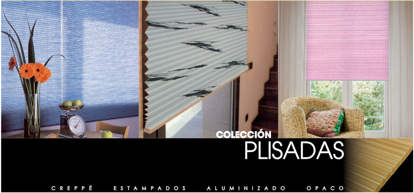 cortinas plisadas