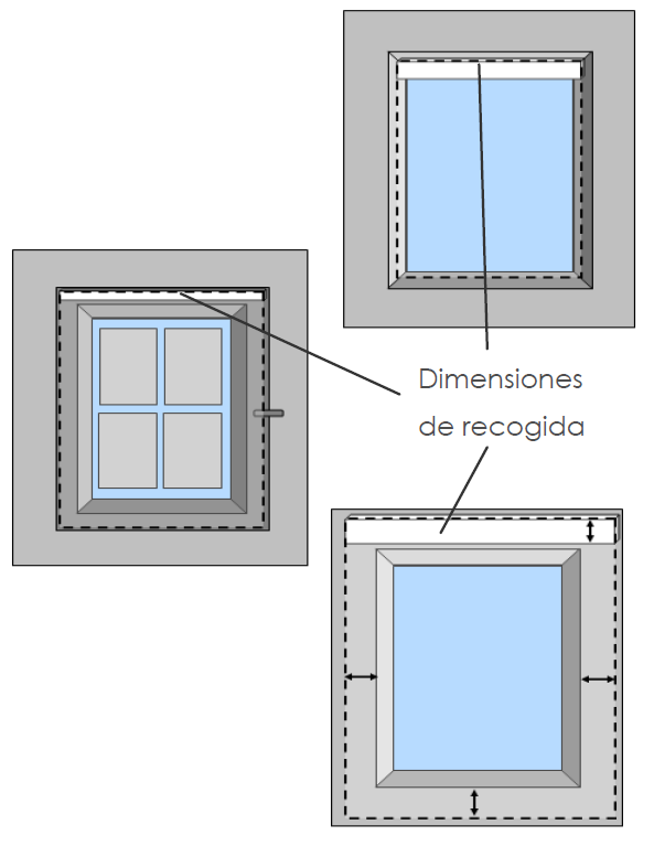 Medidas Enrollables Madera